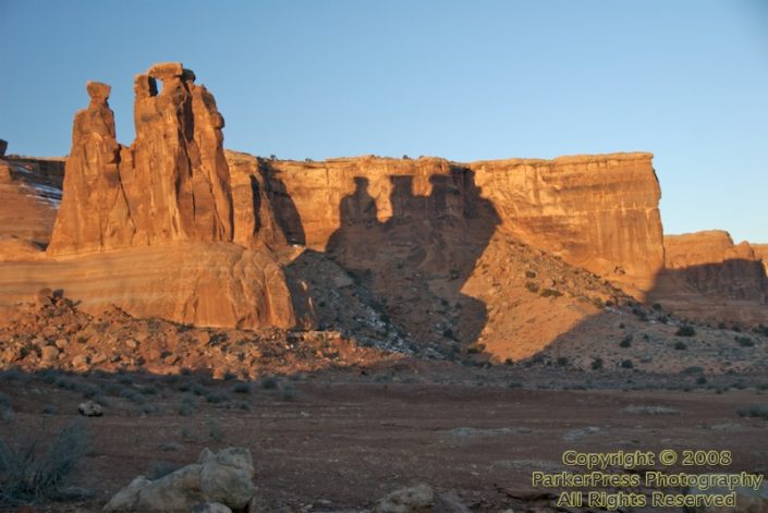 Sunrise on the Three Gossips