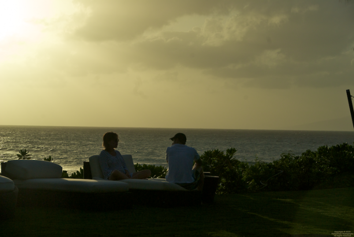 Lounging at sunset