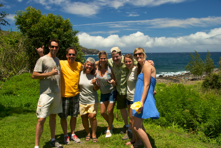 The moped crew at Kahakuloa