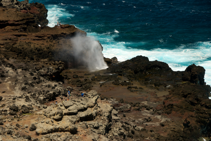 A blowhole on the road to Kahakuloa