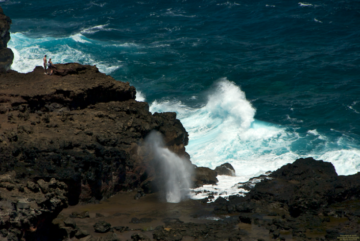 A blowhole on the road to Kahakuloa