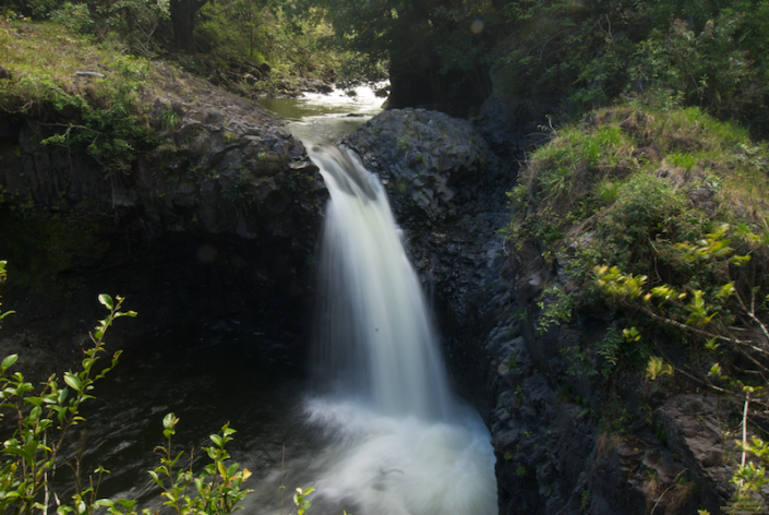 Quad Falls on the way up to Waimoku Falls