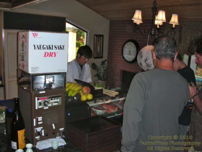 The sushi-bar in the kitchen